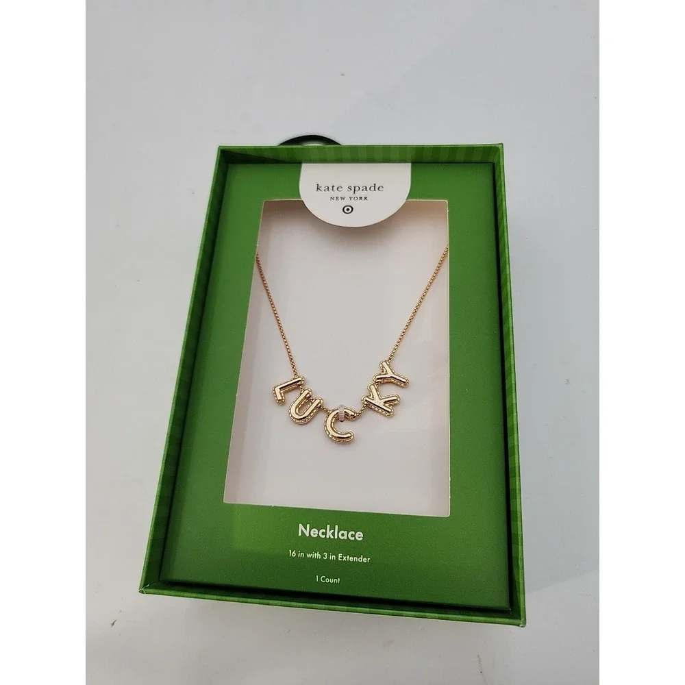 NIB Kate Spade New York‎  x Target  LUCKY  bubble chain necklace